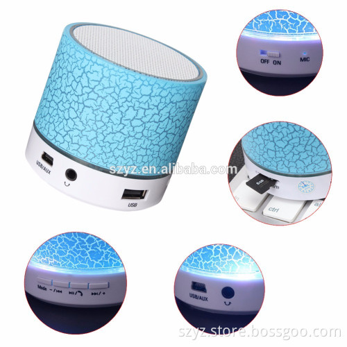 Wholesale mini music speaker wireless bluetooth led light speaker for sale